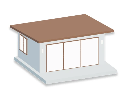Lodge type 1, 3D render
